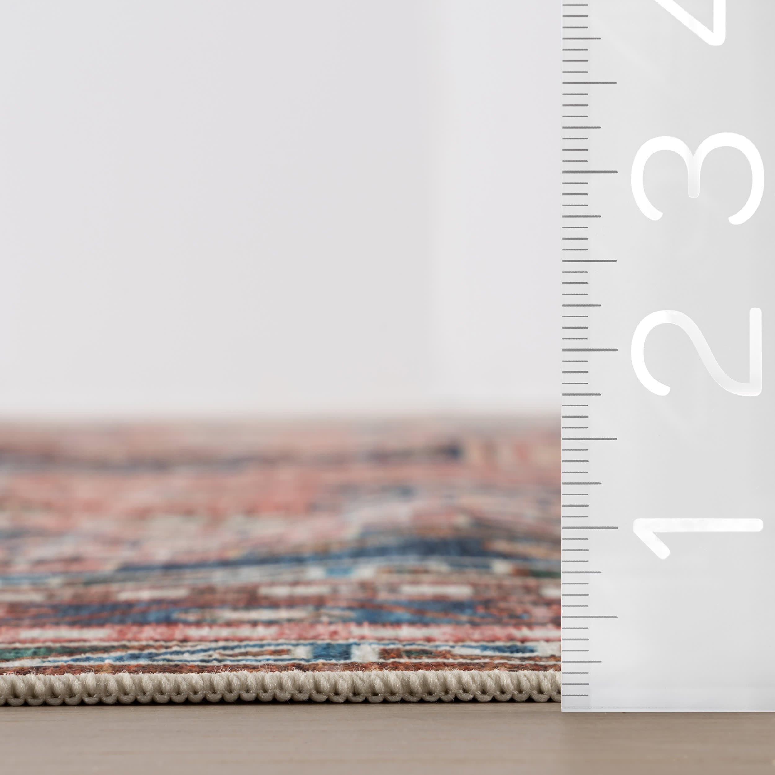 Celia Medallion Spill Proof Washable Rug | Dark Blue