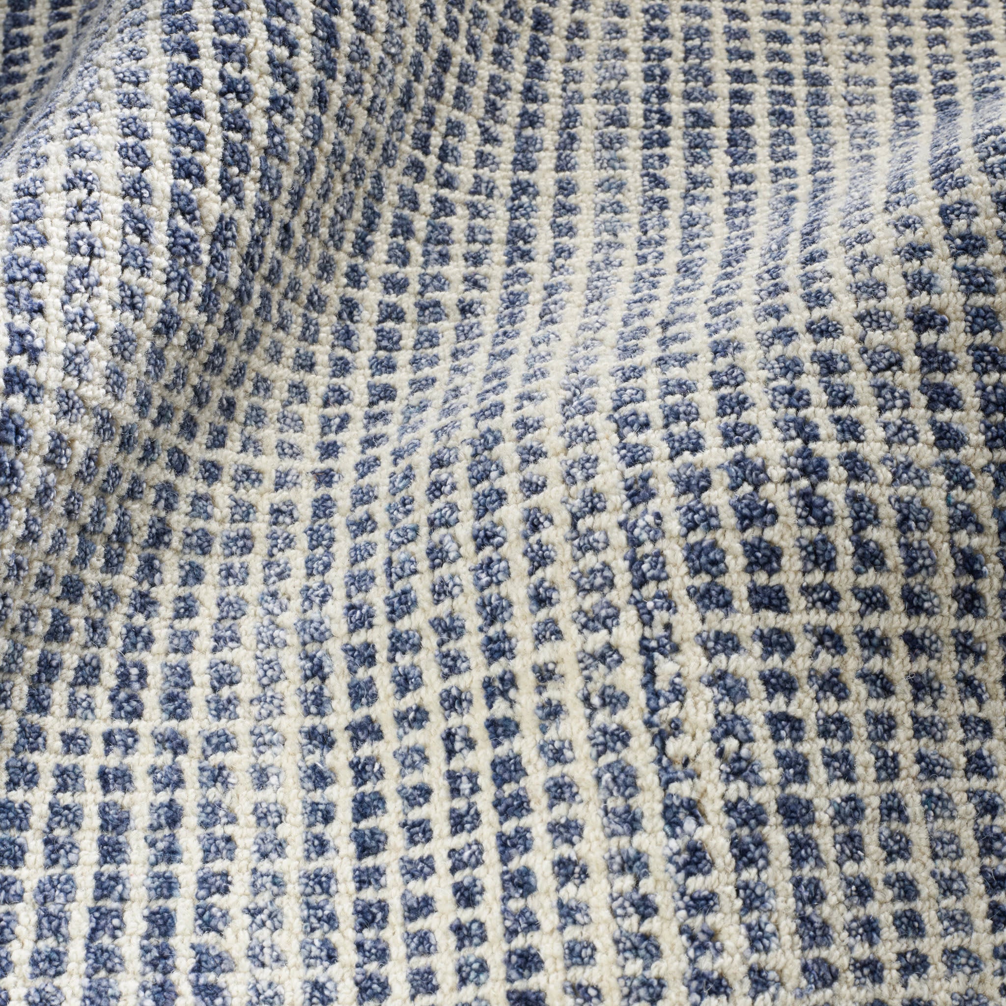 Homer Hand Loom Knotted Wool/Viscose Rug | Blue