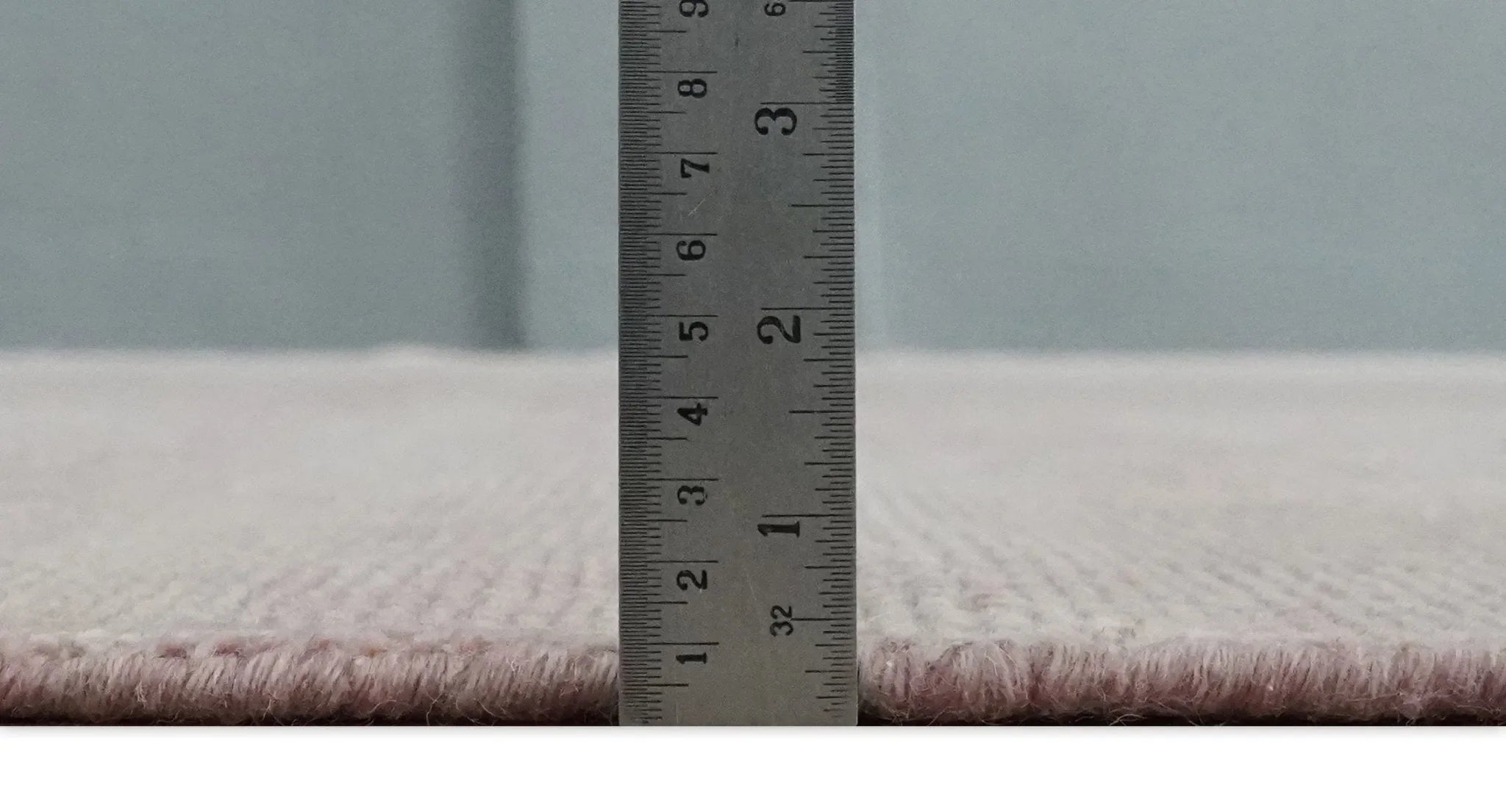 Contemporary Custom Made Modern Solid Peach Hand knotted Wool Area Rug - The Mayfair Hall