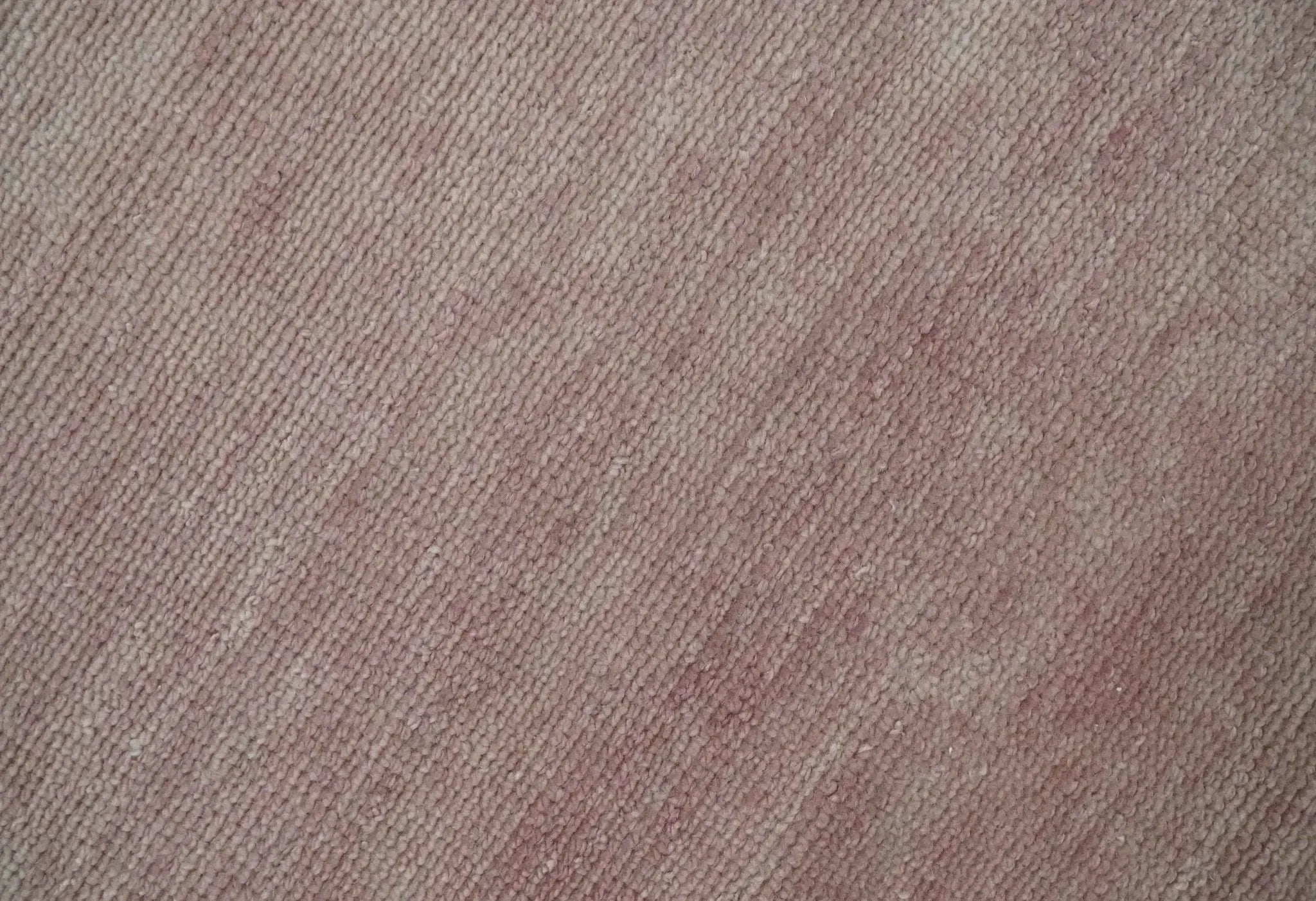 Contemporary Custom Made Modern Solid Peach Hand knotted Wool Area Rug - The Mayfair Hall