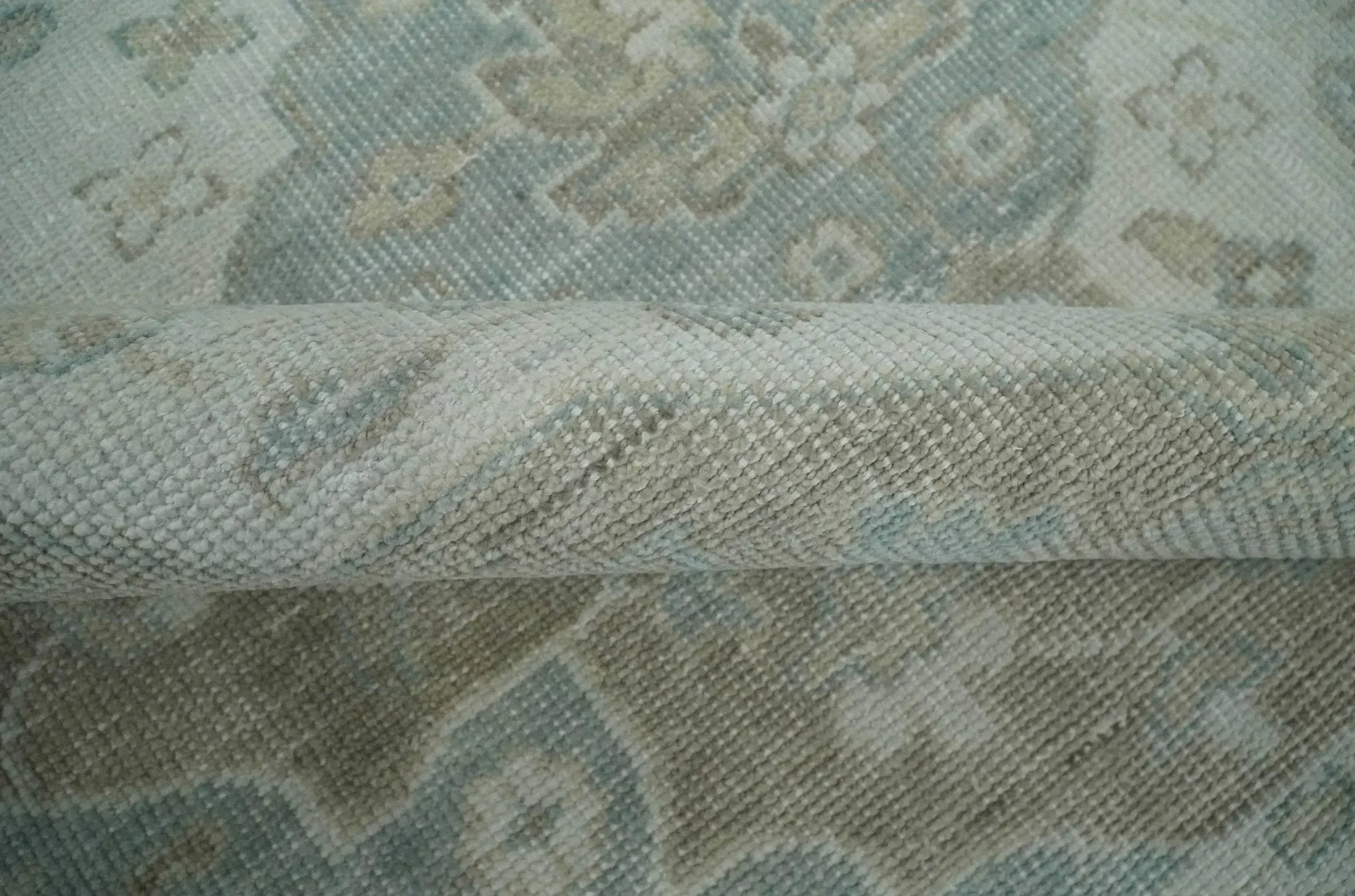 Custom Made Antique Style Neutral Ivory and Camel Custom Made wool Area Rug - The Mayfair Hall