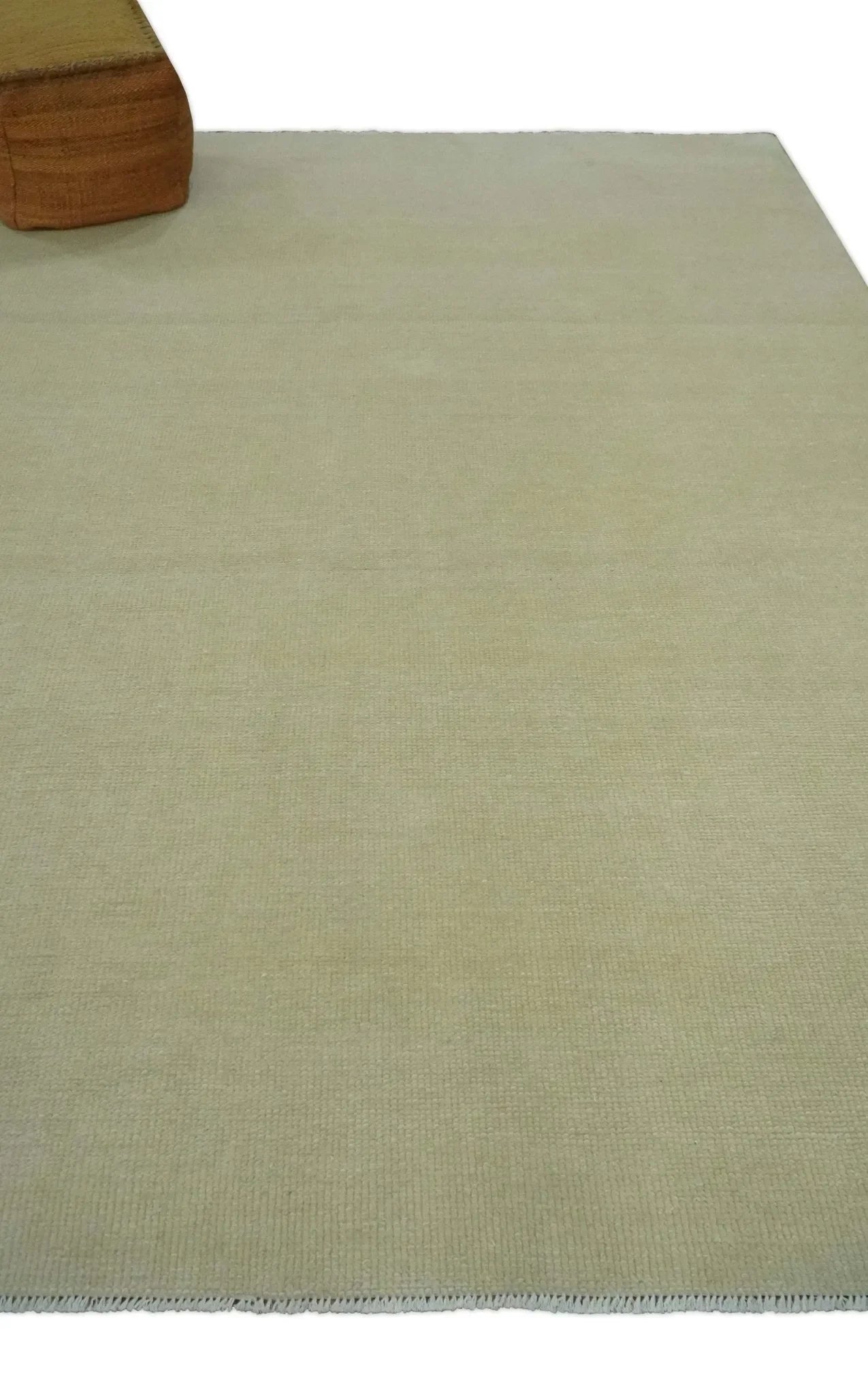 Custom Made Beige Modern Solid Hand knotted wool Area Rug - The Mayfair Hall