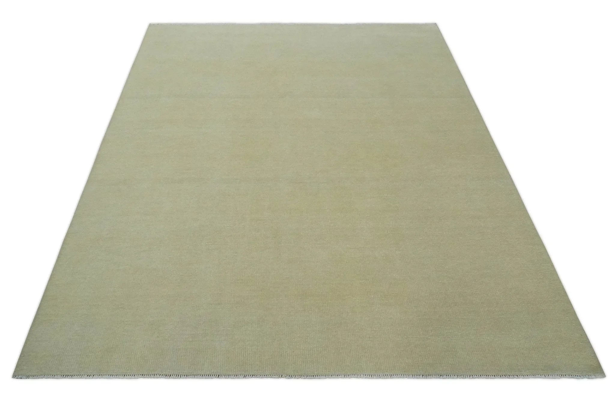 Custom Made Beige Modern Solid Hand knotted wool Area Rug - The Mayfair Hall