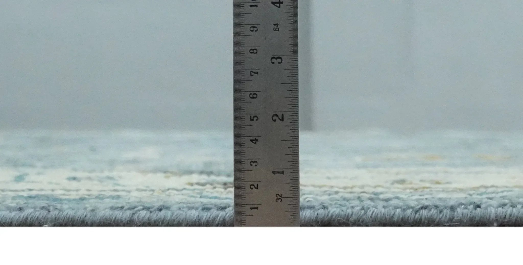 Custom Made Blue and Ivory Antique Style Hand knotted Oriental Oushak wool Area Rug - The Mayfair Hall