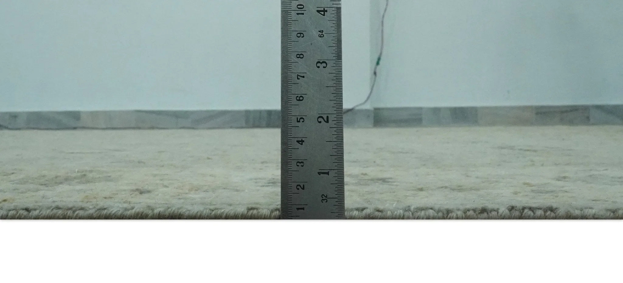 Custom Made Distress Finished Beige, Silver and Charcoal Traditional Wool Rug - The Mayfair Hall