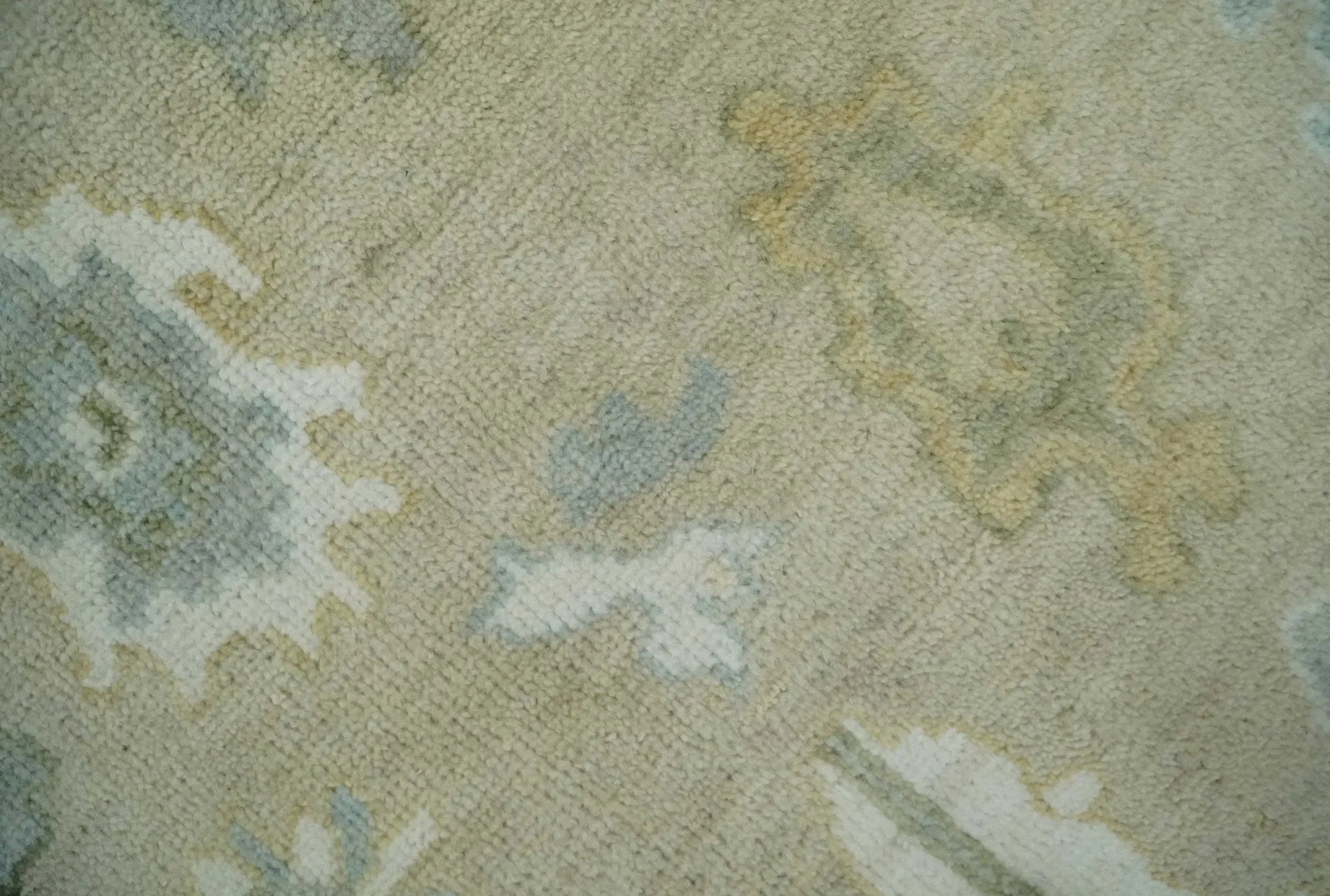 Custom Made Earthy Hand Knotted Beige and Ivory Traditional Multi Size Wool Area Rug - The Mayfair Hall