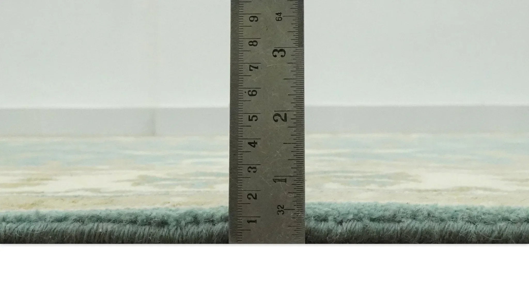 Custom Made Hand Knotted Teal, Ivory and Olive Oriental Oushak wool area rug - The Mayfair Hall