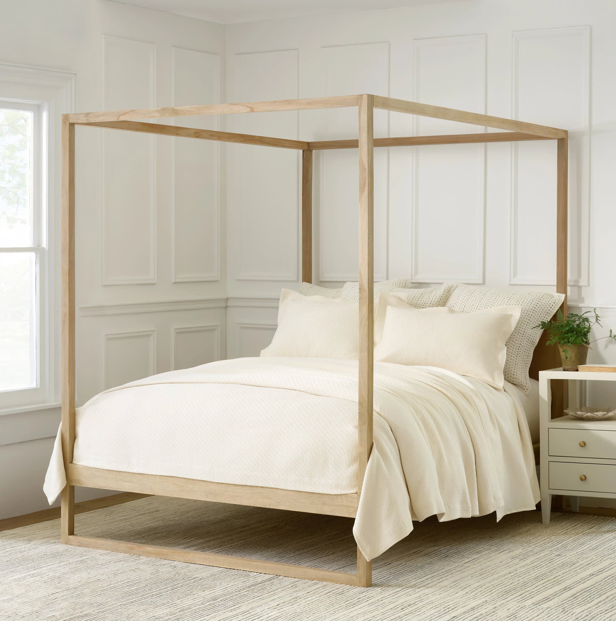 Avery Hand Tufted Wool Rug | Pewter Blue