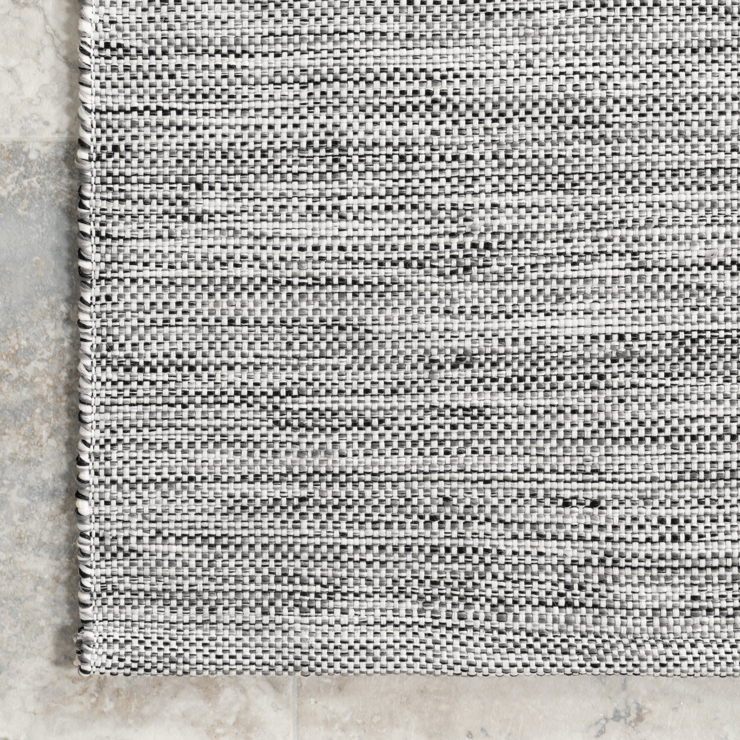 Solid Handwoven Indoor/Outdoor Rug | Grey