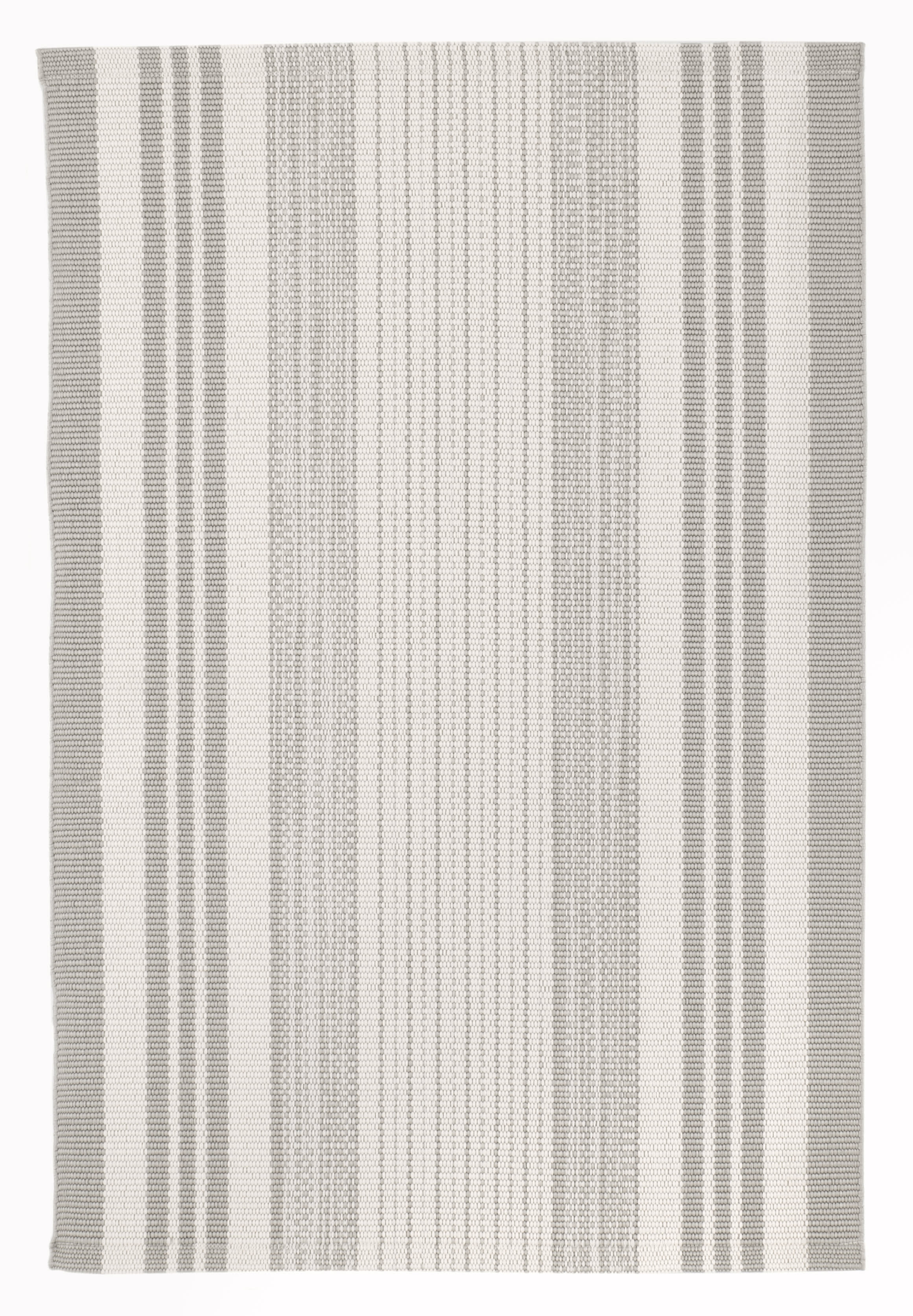 Quincy Stripe Handwoven Indoor/Outdoor Rug | Platinum