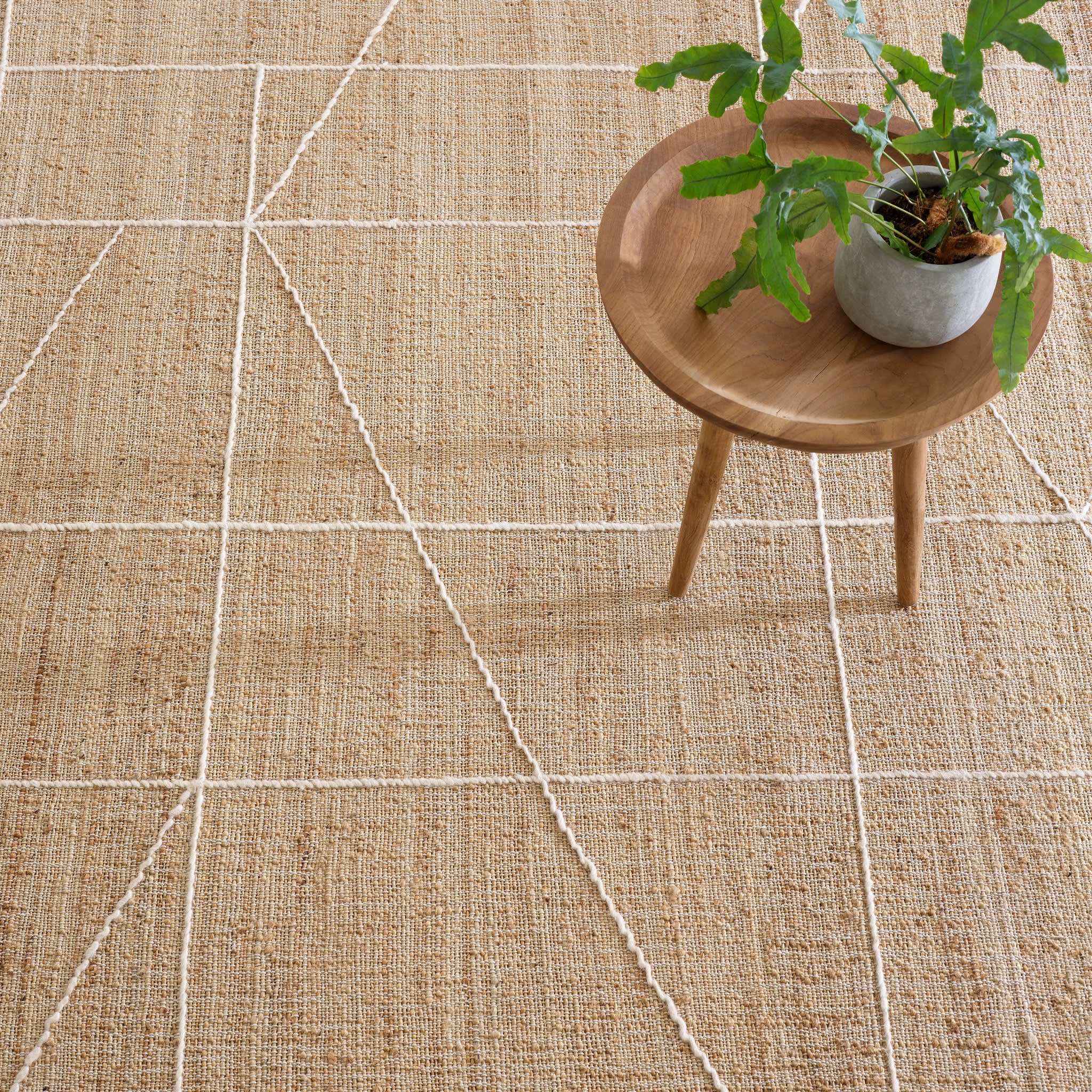 Judson Handwoven Jute Rug | Natural/Ivory