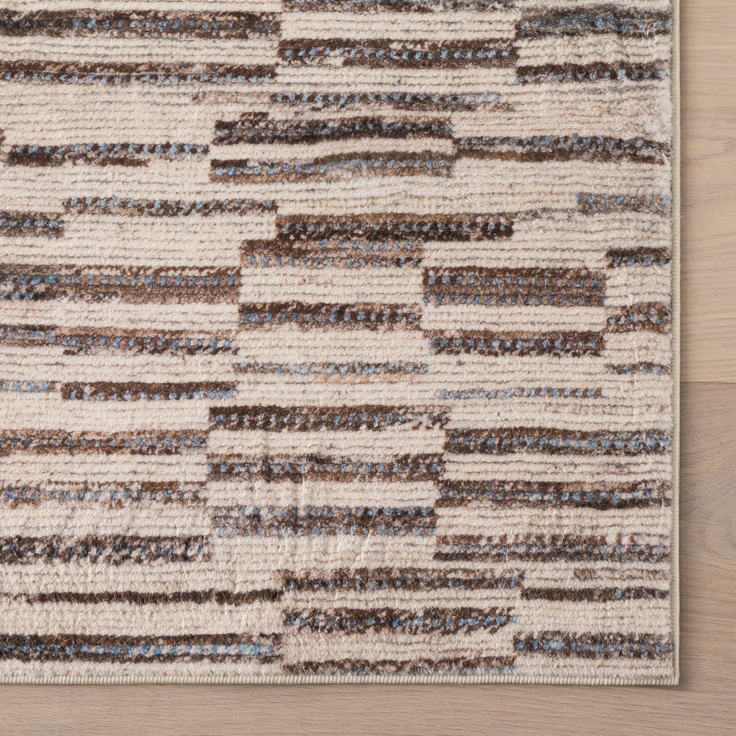 Sola Abstract Washable Rug | Beige