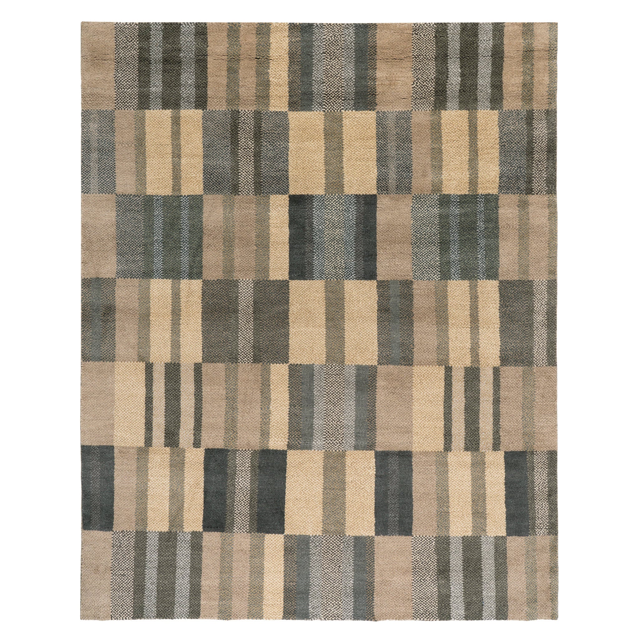 Fairhaven Hand Loom Knotted Wool Rug | Natural