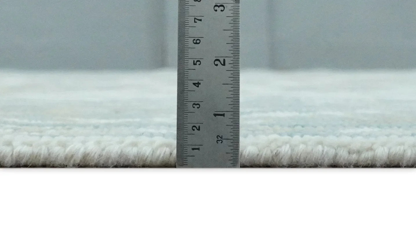 Hand Knotted Oriental Oushak Teal, Ivory and Beige Custom Made Wool Area Rug - The Mayfair Hall