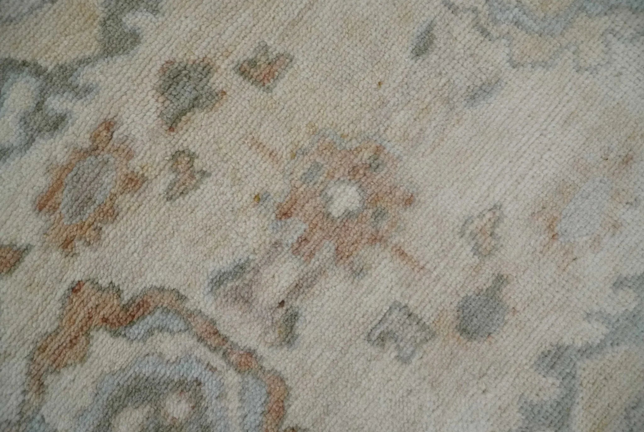 Made to Order Hand Knotted Ivory, Silver and Brown Traditional Antique Style Wool Area Rug - The Mayfair Hall