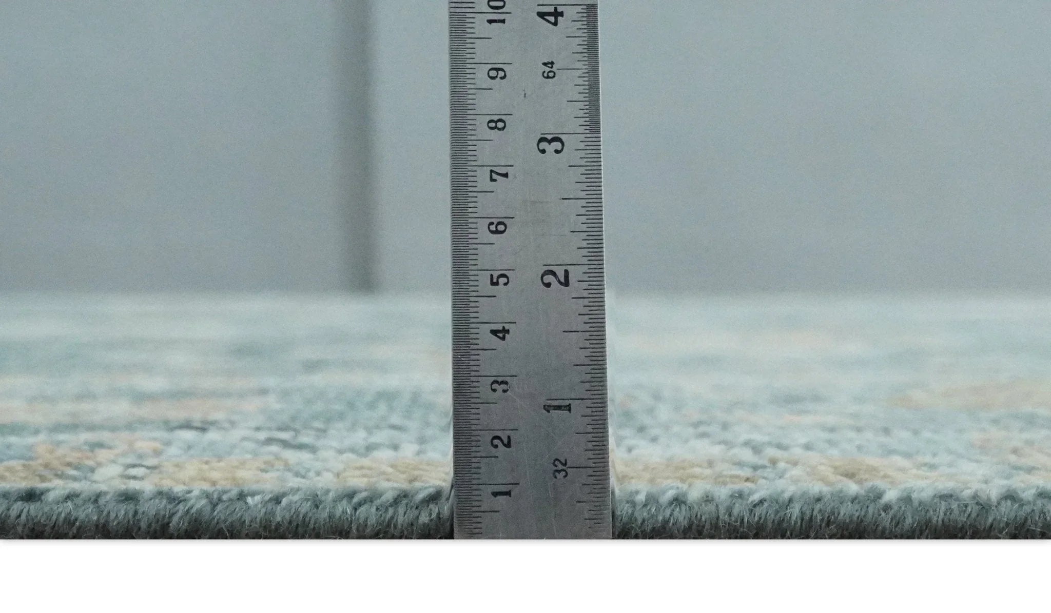 Made to Order Teal, Olive and Silver Antique Style Hand knotted Oushak wool Area Rug - The Mayfair Hall