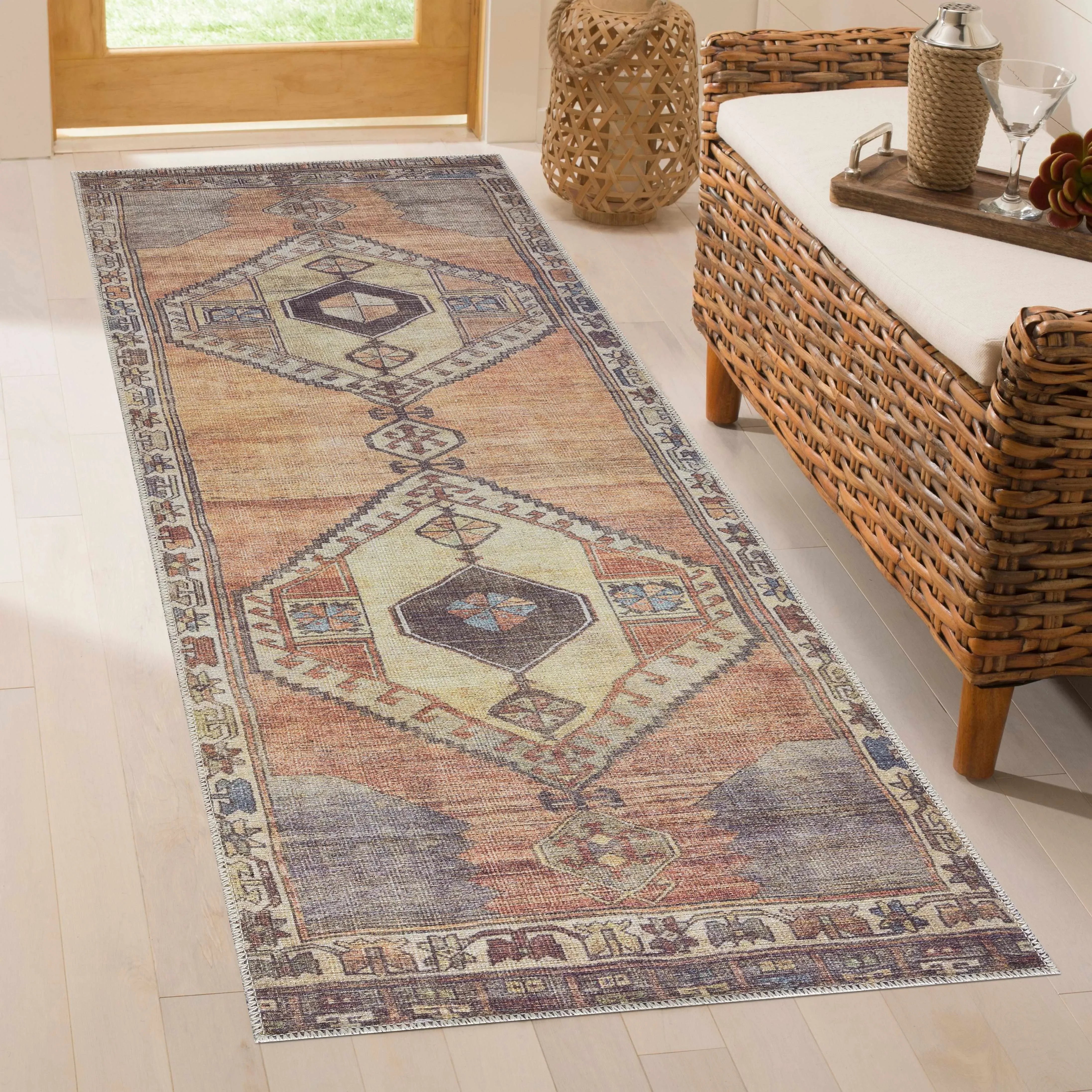Medinah Washable Runner & Area Rug - The Mayfair Hall