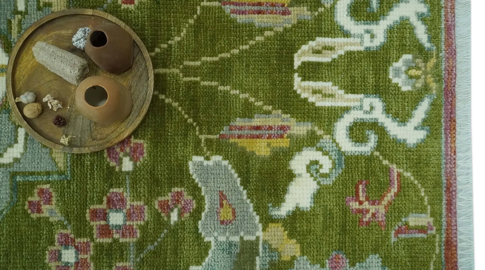 The Peacock Garden Bird Hand Knotted Custom Made Wool Area Rug - The Mayfair Hall