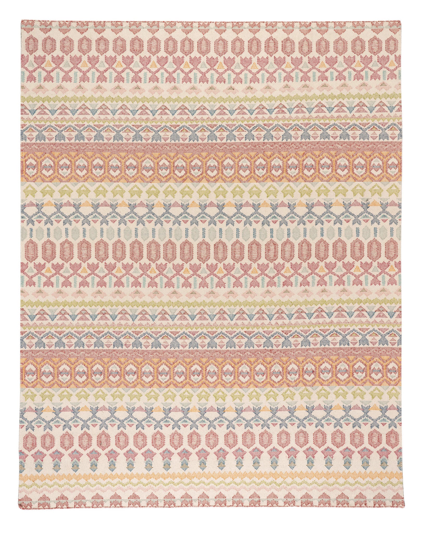 Stony Brook Hand Loom Knotted Cotton Rug | Multi