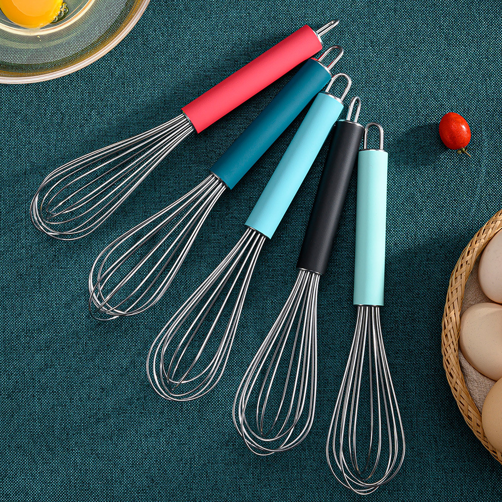 9 inch 12 inch stainless steel manual egg beater handheld cream egg mixer egg beater baking tools