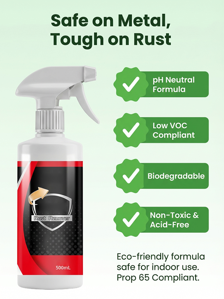🚀Removes rust in 3 seconds—no sanding, blasting, or disassembly needed. Powerful Rust Remover Spray: 3-in-1 Cleaning, Rust Removal, and Protection
