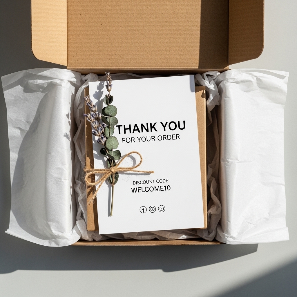 Packaging insert Card