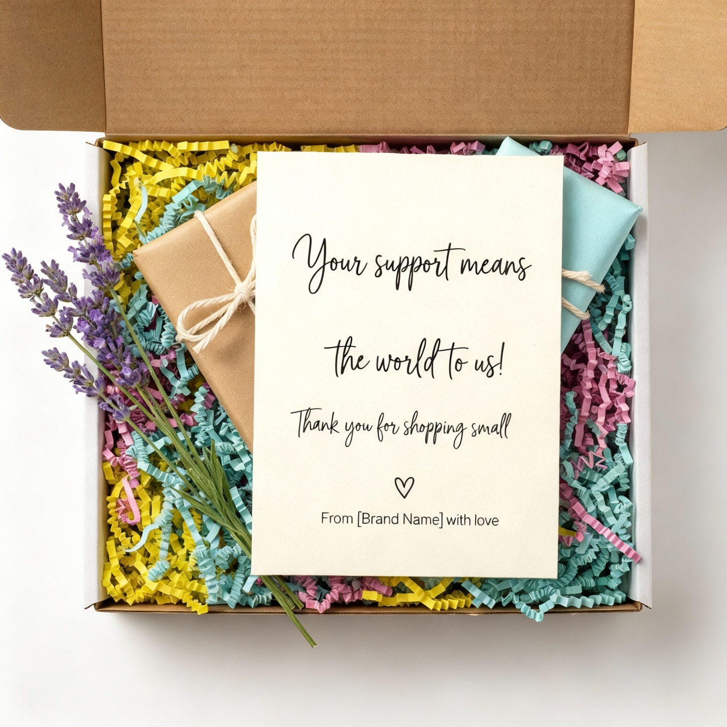 Packaging insert Card