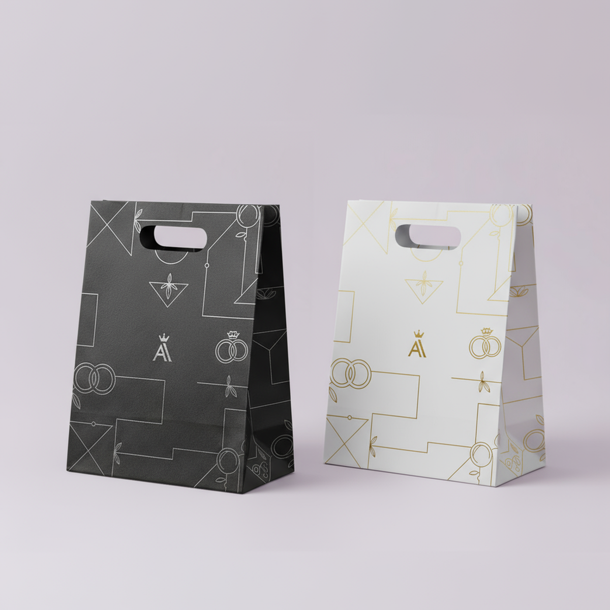 Custom Premium Die-Cut Shopping Bags