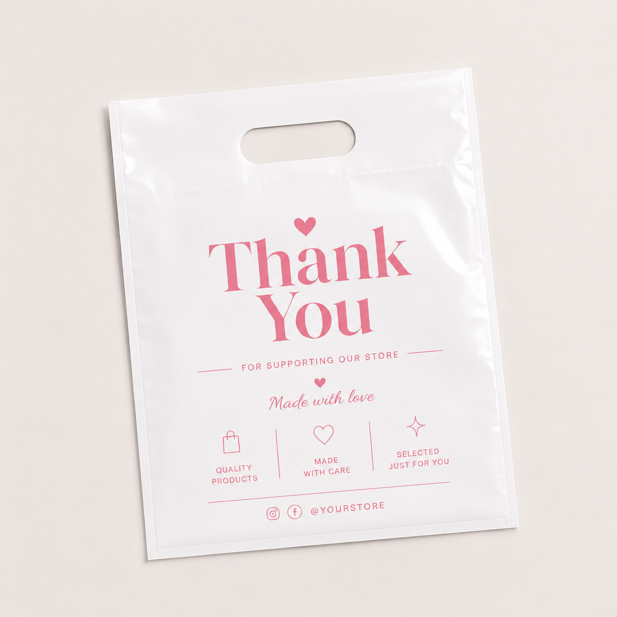 Custom Plastic Shopping Bags