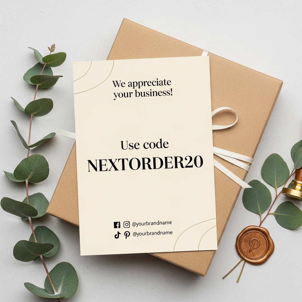 Packaging insert Card