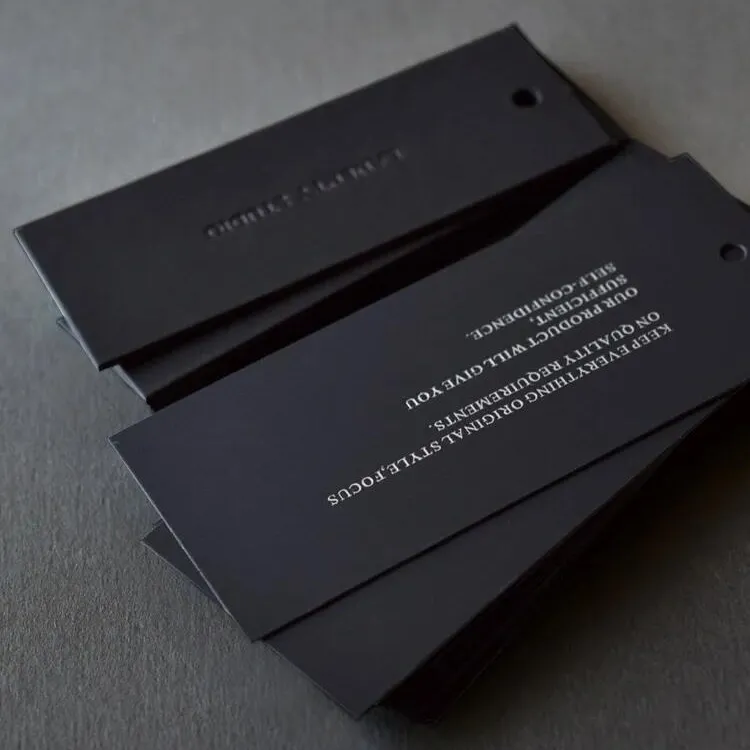 Black Cardstock Hang Tags