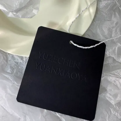 Black Cardstock Hang Tags