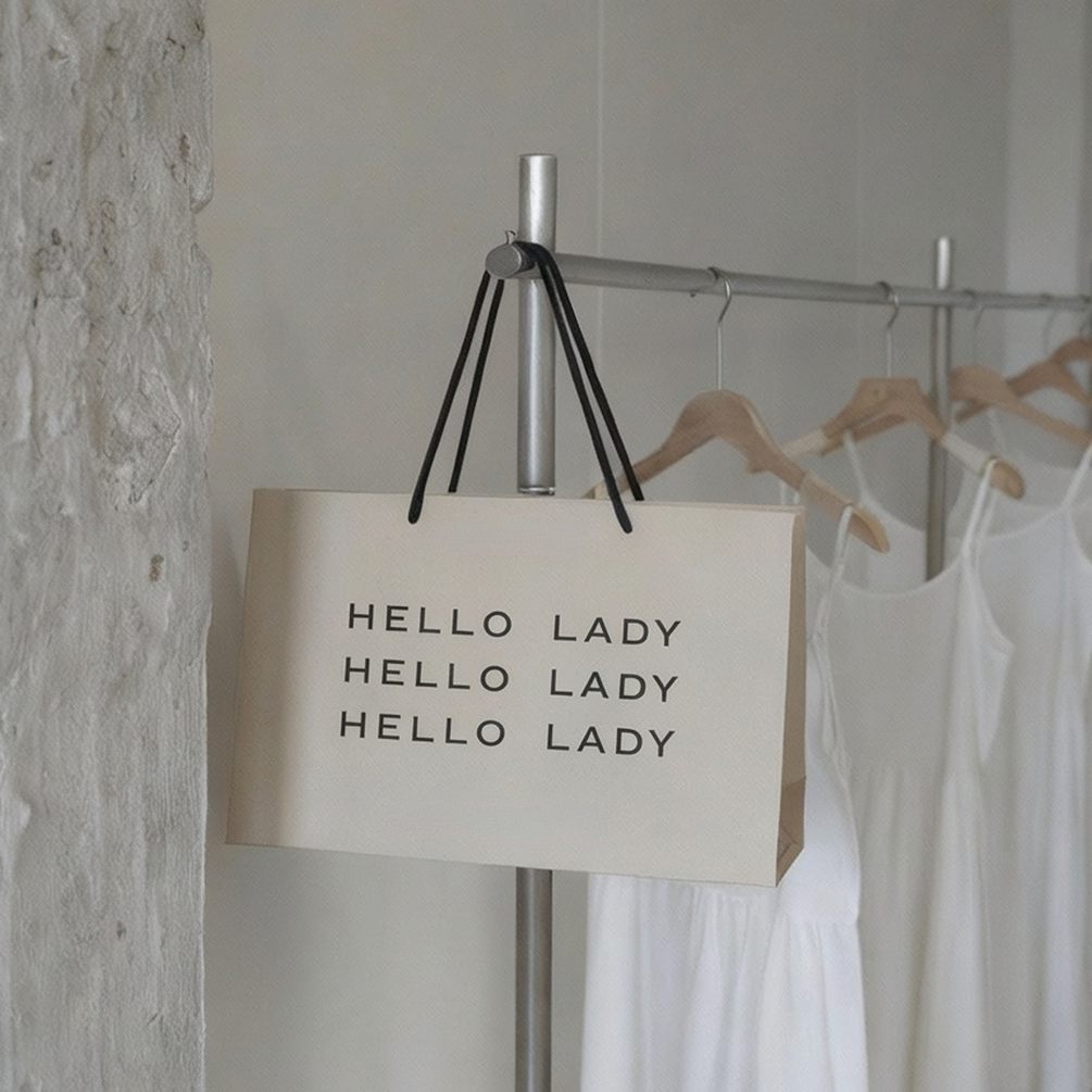 Custom Cotton Handle Premium Gift Bags