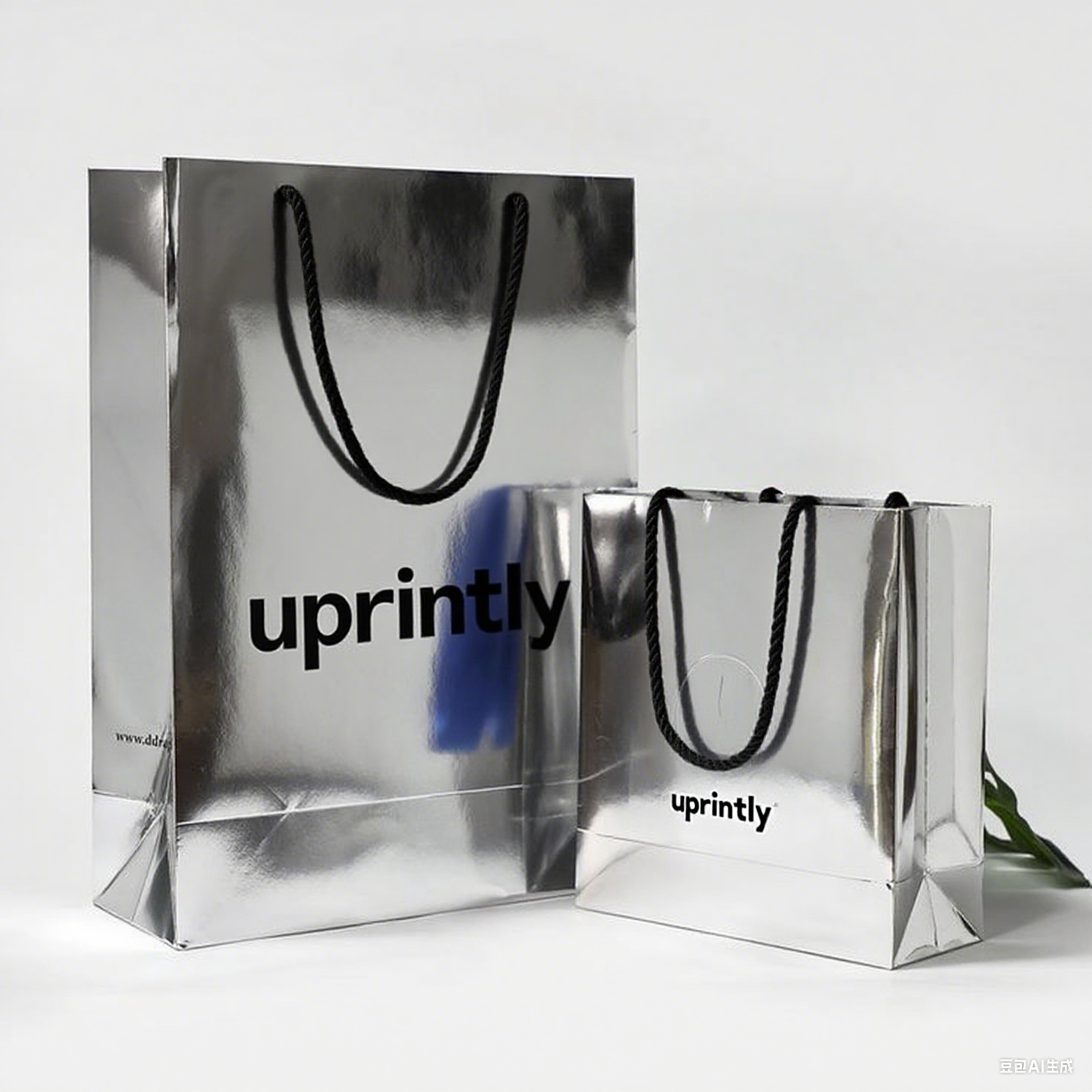 Custom Gold/Sliver Luxury Shopping Bags