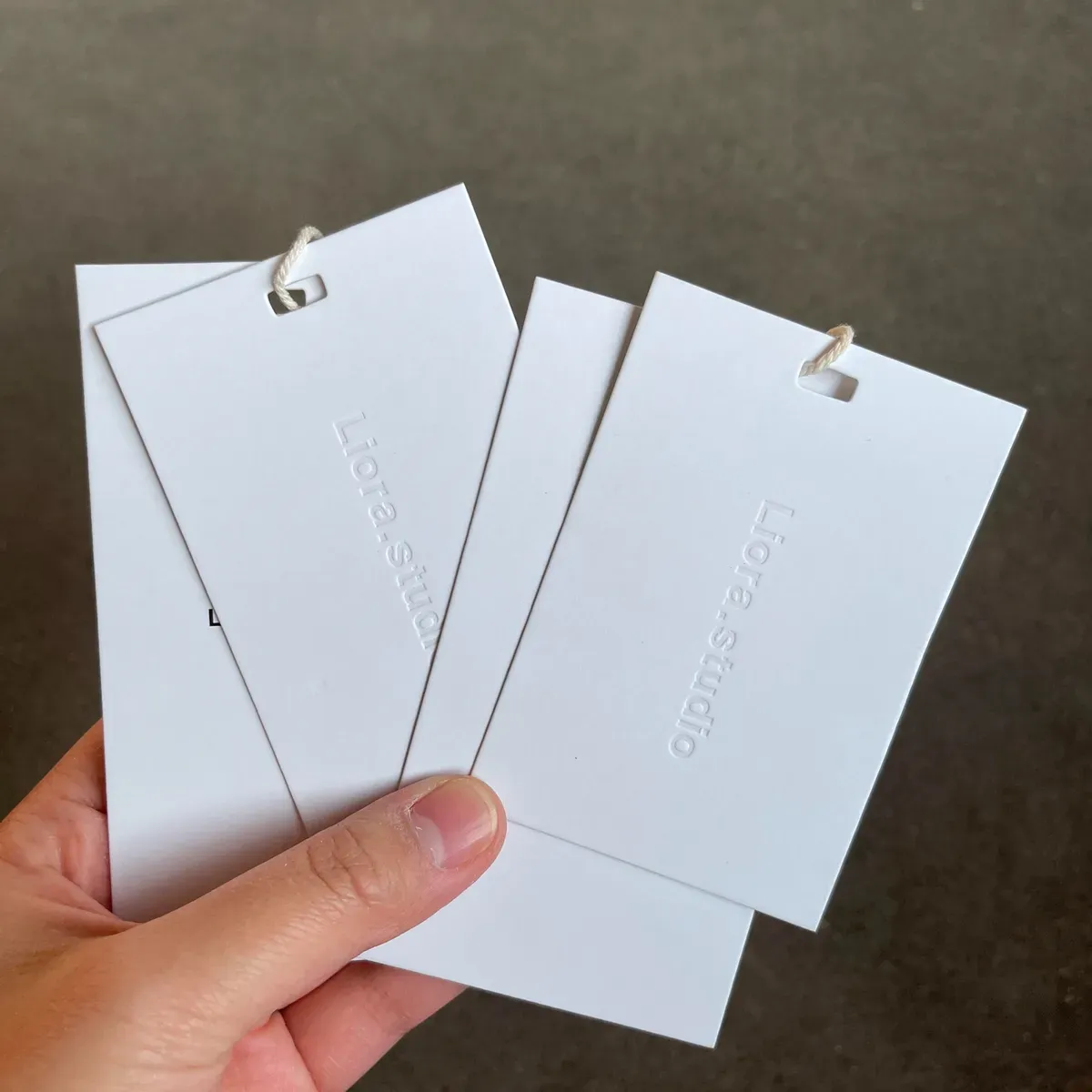 Embossed & Debossed Hang Tags