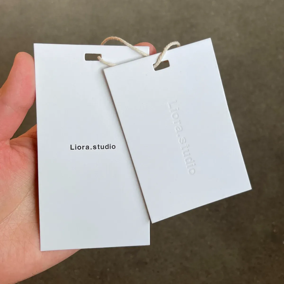 Embossed & Debossed Hang Tags