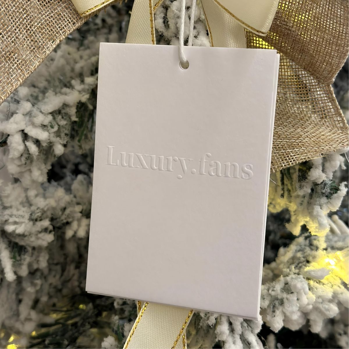 Embossed & Debossed Coated Paper Hang Tags