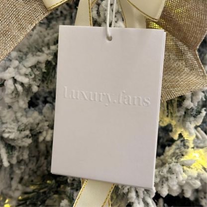 Embossed & Debossed Coated Paper Hang Tags