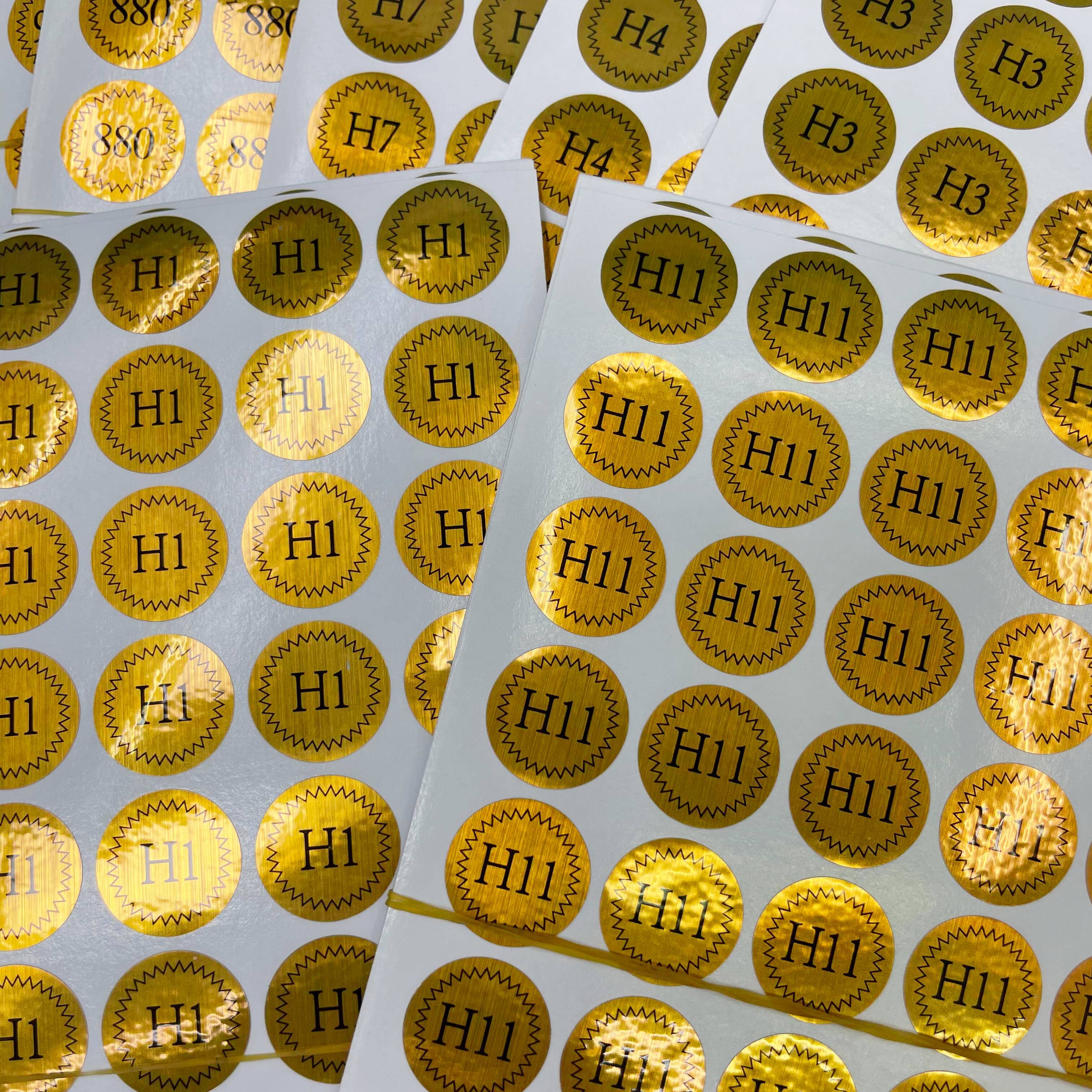 Gold Foil Paper Stickers