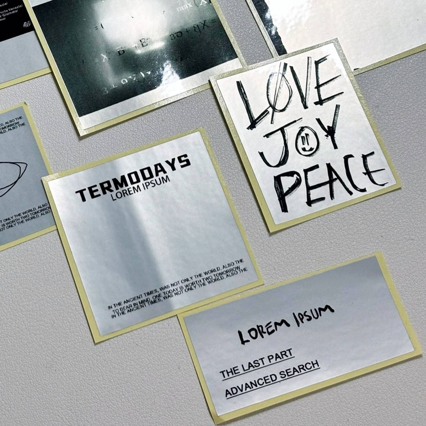 Matte Silver Stickers