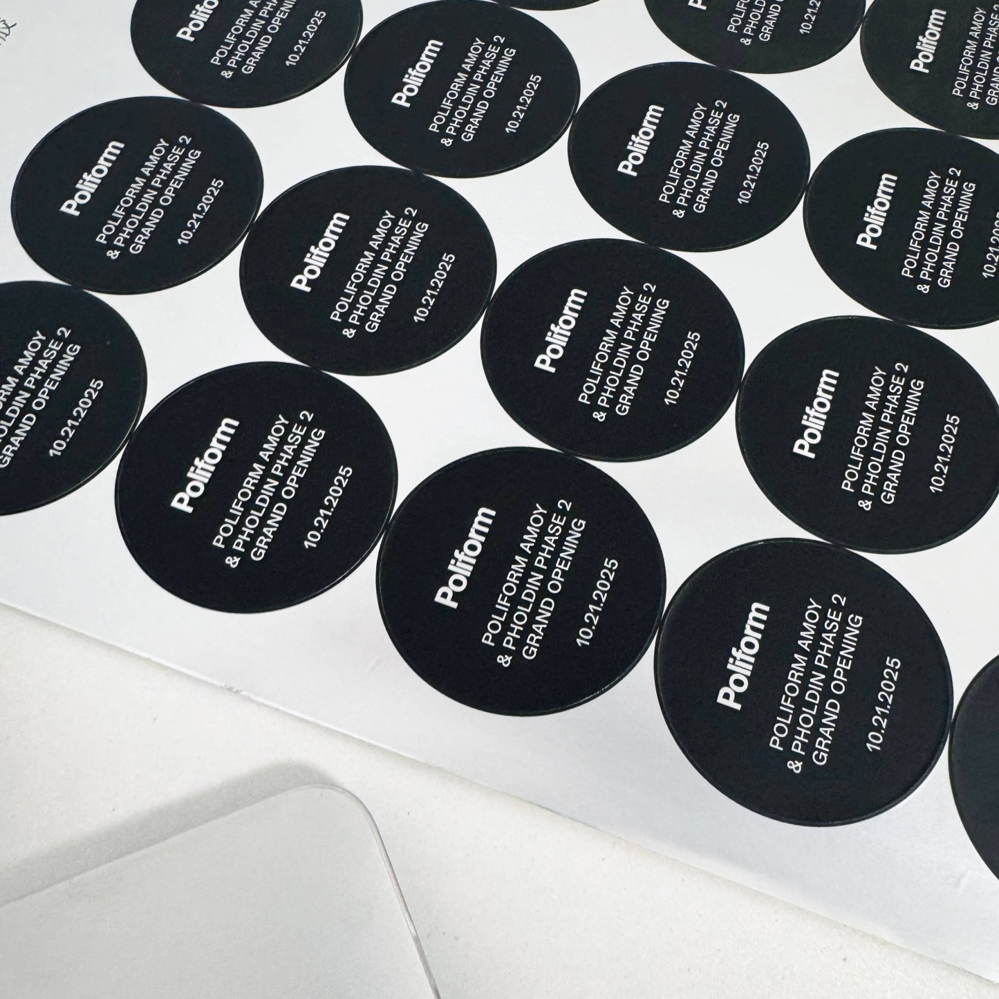 Sliver Foil Stamped Stickers