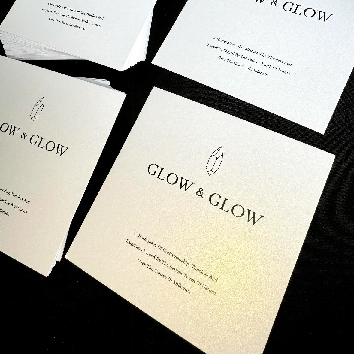 Pearlescent Paper Cards