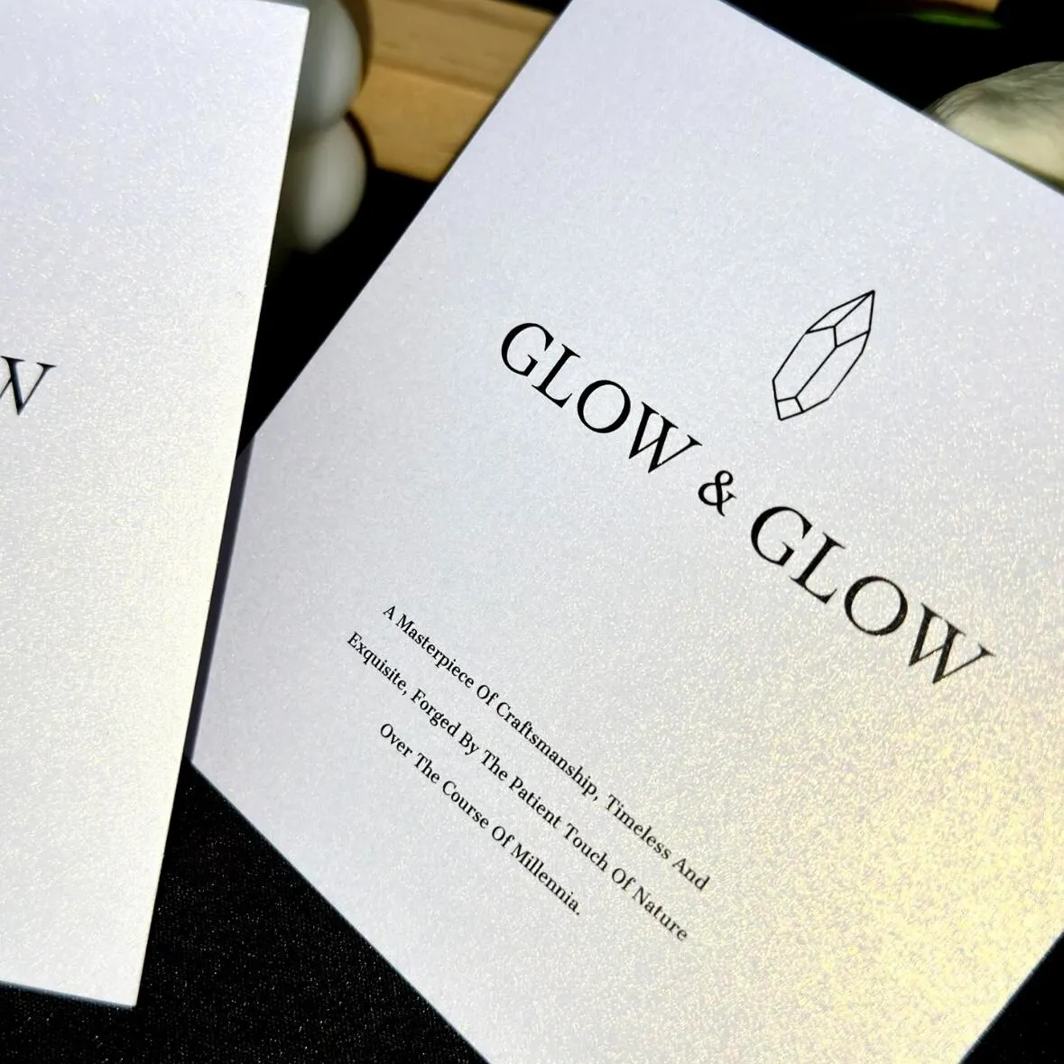 Pearlescent Paper Cards