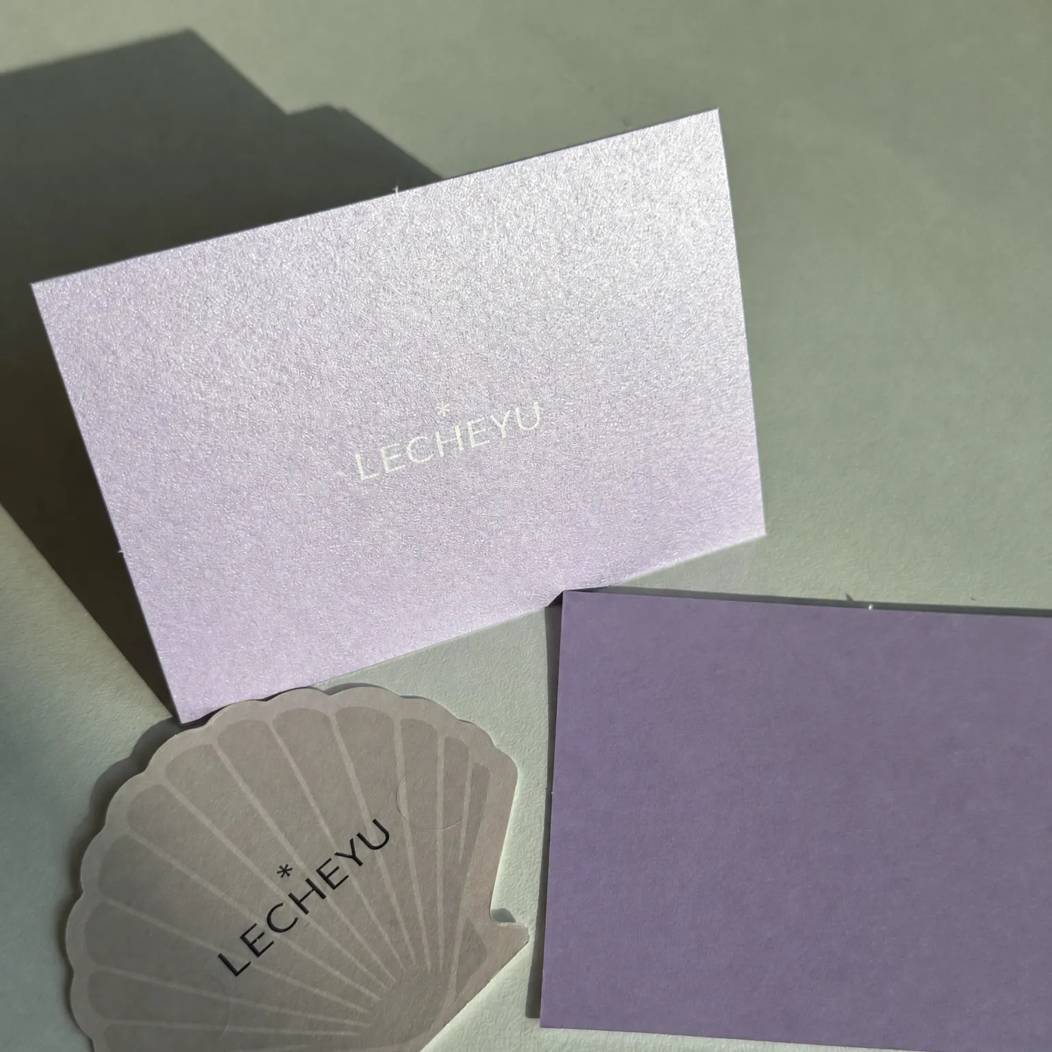 Pearlescent Paper Cards