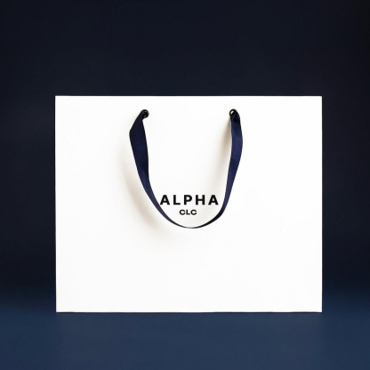 Custom Ribbon Handle Premium Gift Bags