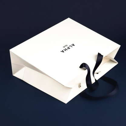 Custom Ribbon Handle Premium Gift Bags