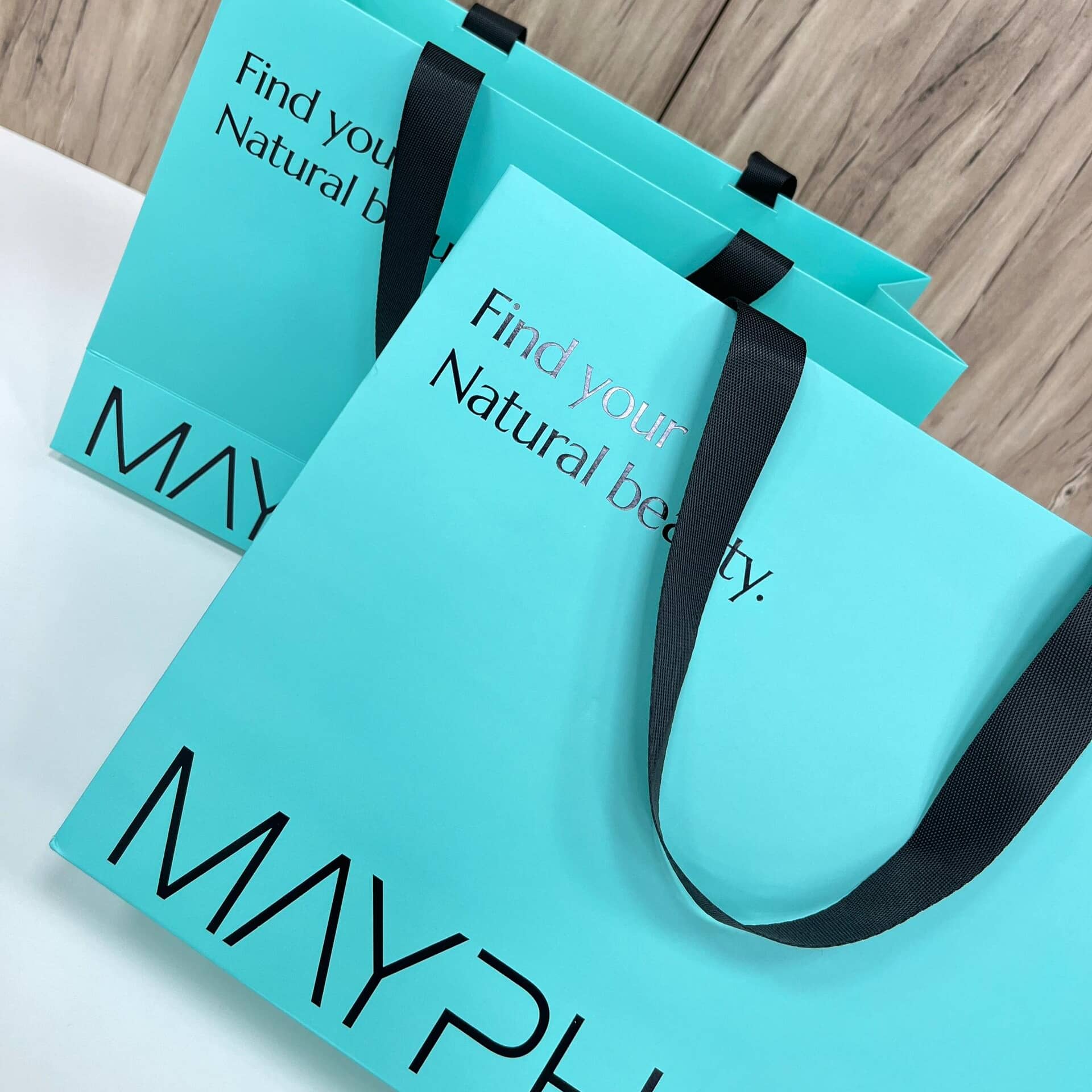 Custom Ribbon Handle Premium Gift Bags