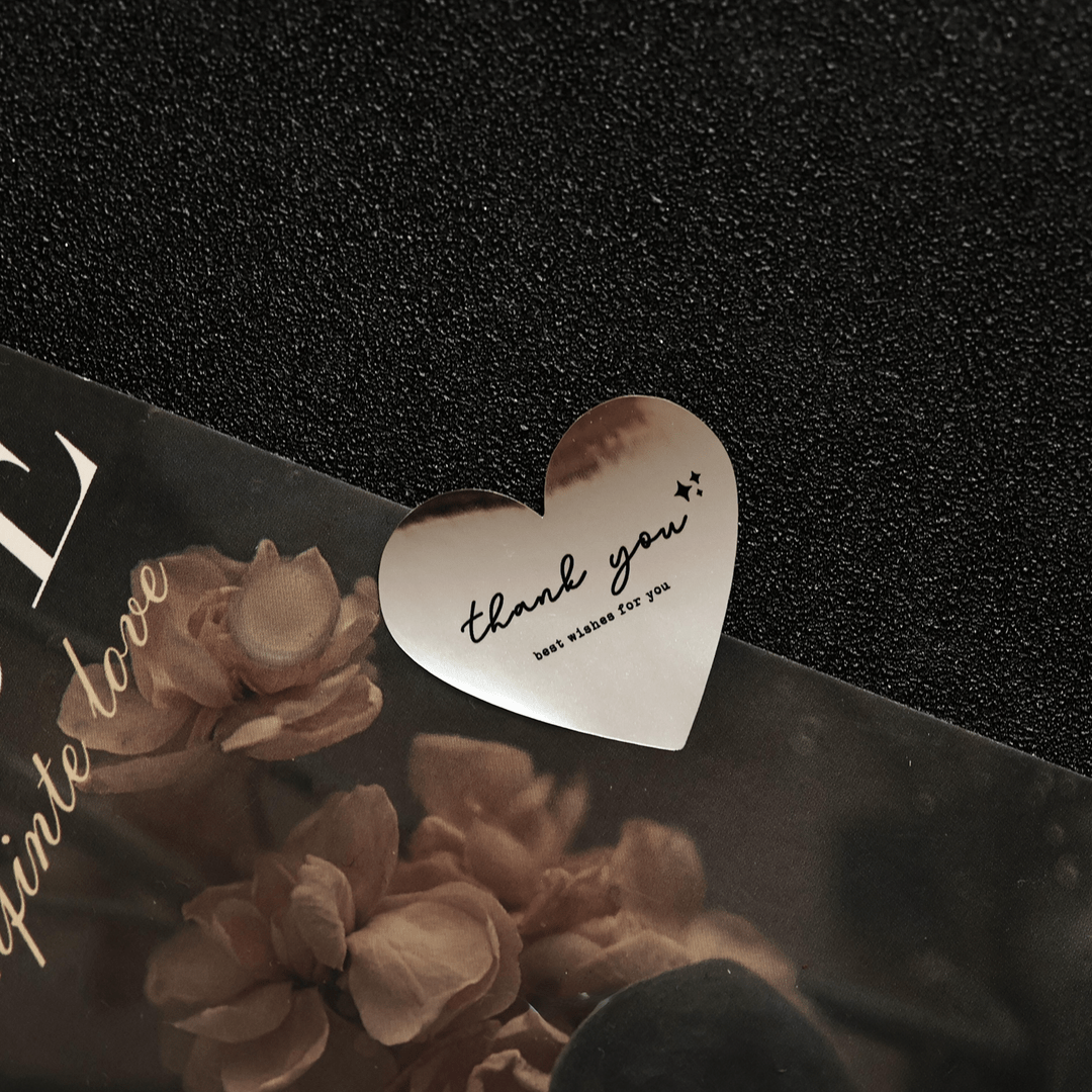 Silver Foil Paper Stickers