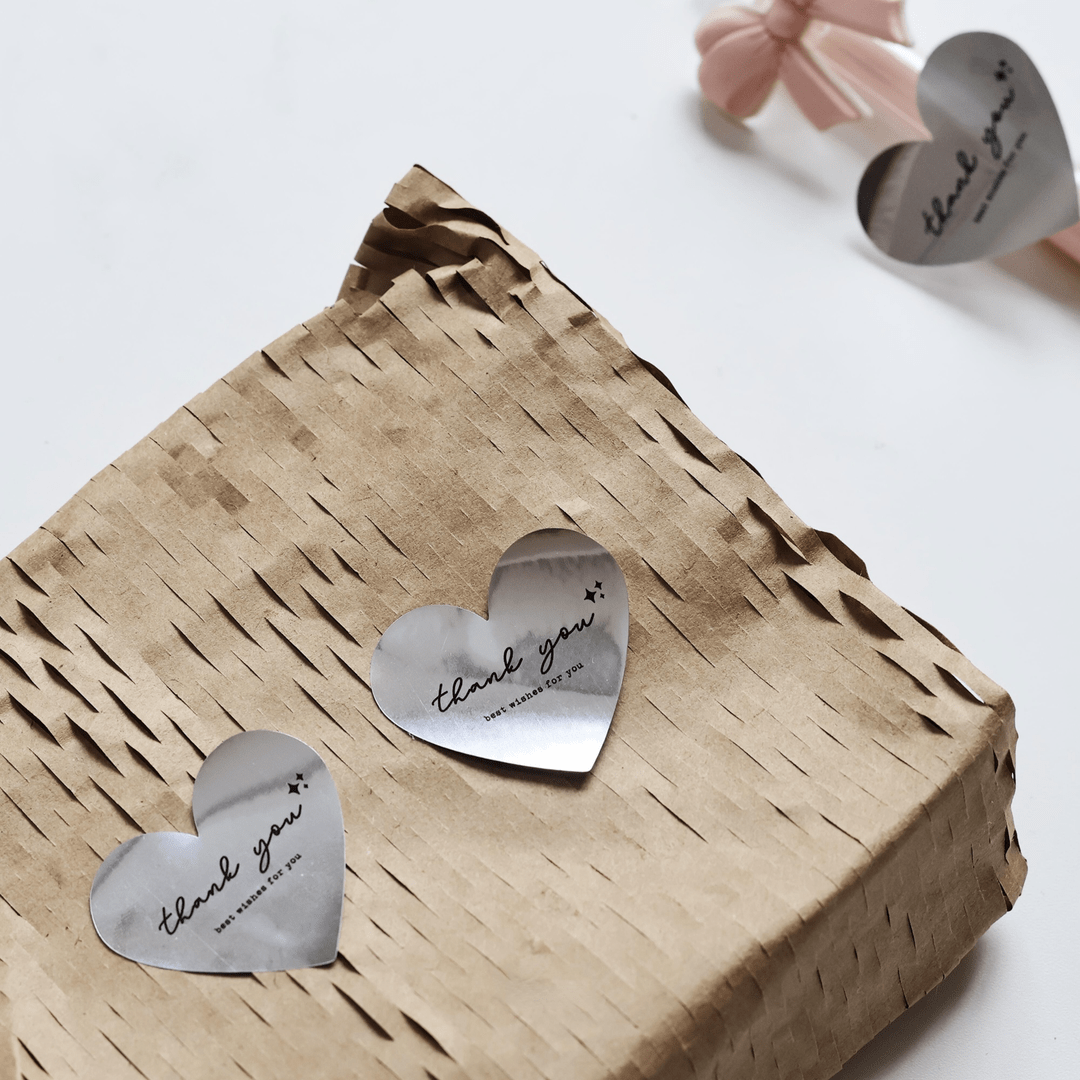 Silver Foil Paper Stickers