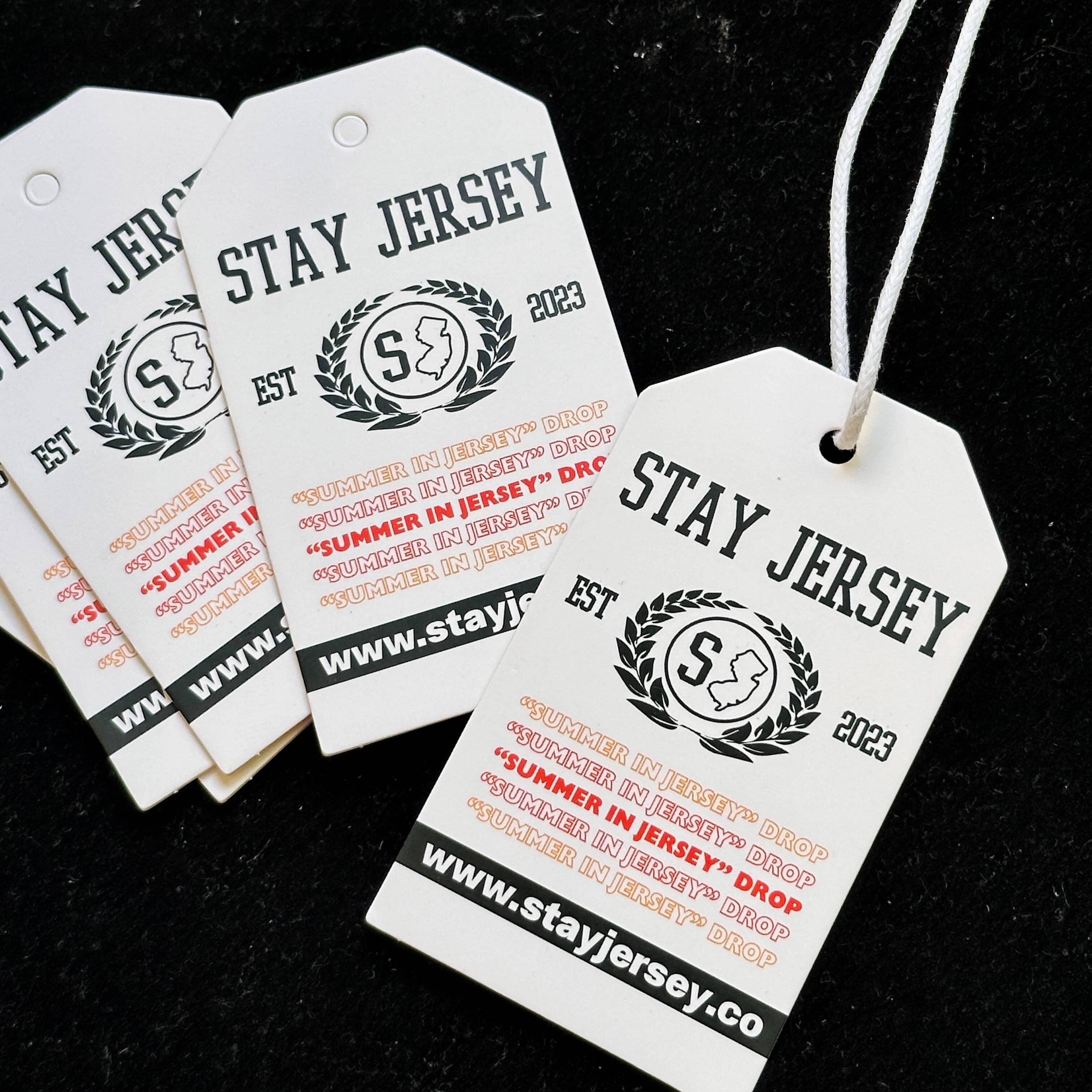 White Paper Hang Tag Strings Set